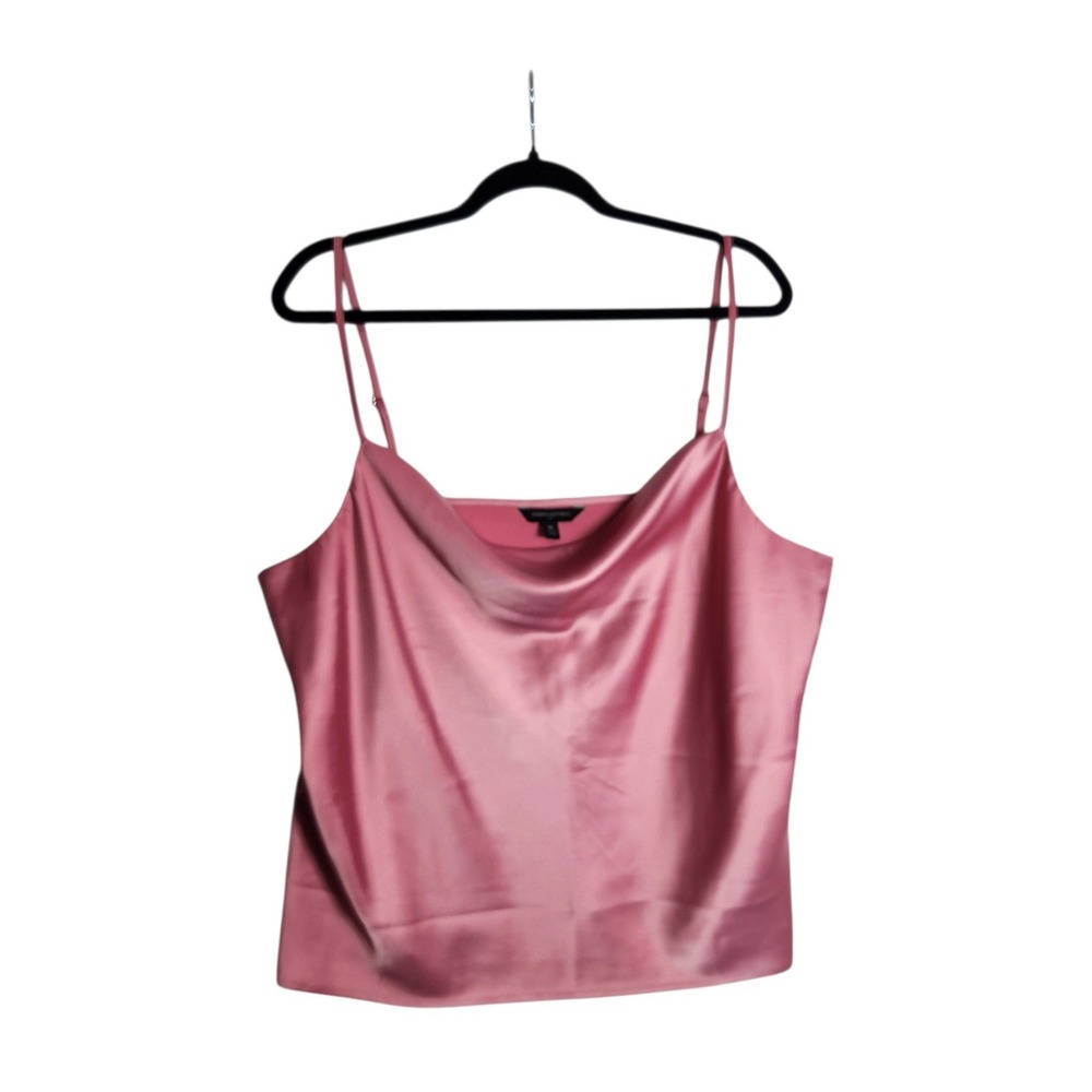Banana Republic Pink Satin Cowl Neck Camisole Tank Top XL